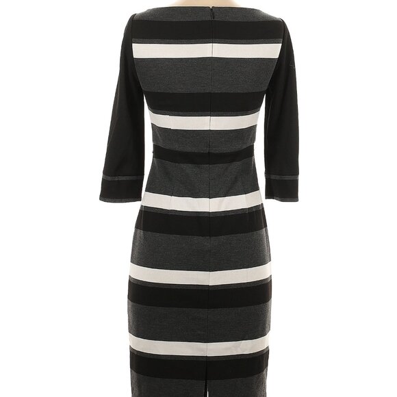 WHBM Striped 3/4 Sleeve Dress - Picture 7 of 9